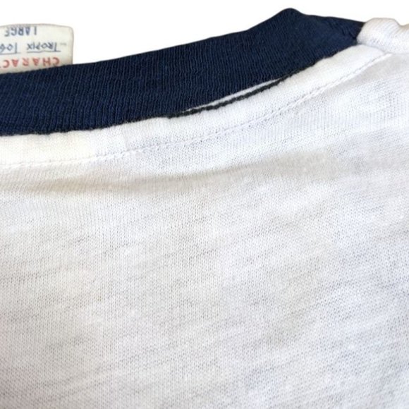 Vintage VTG Tropix Togs Character White Tee Mickey Mouse - Large - Picture 9 of 13